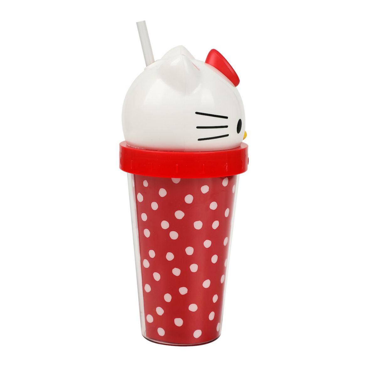 Hello Kitty 3D Face Travel Tumbler (Dots) - Image 7