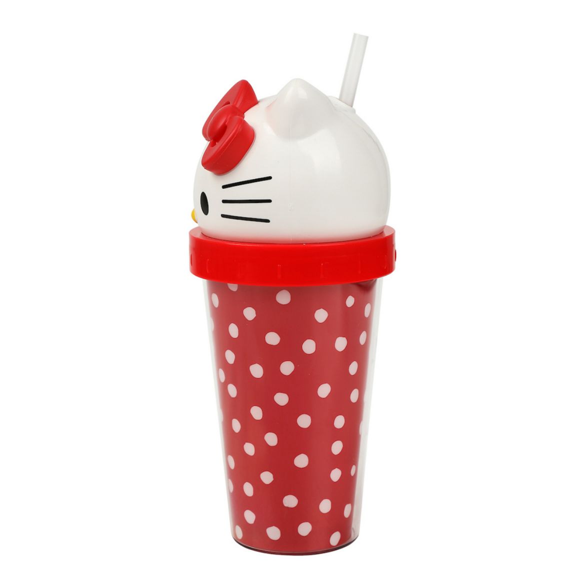 Hello Kitty 3D Face Travel Tumbler (Dots) - Image 4