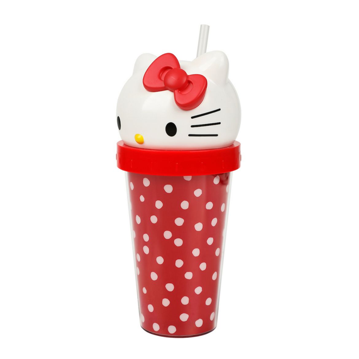 Hello Kitty 3D Face Travel Tumbler (Dots) - Image 5