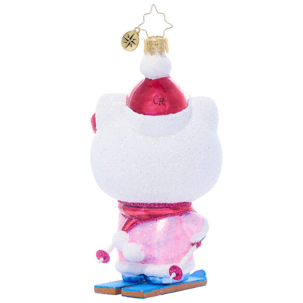 Hello Kitty x Christopher Radko Handmade Glass Ornament (Aspen Adventure) - Image 2