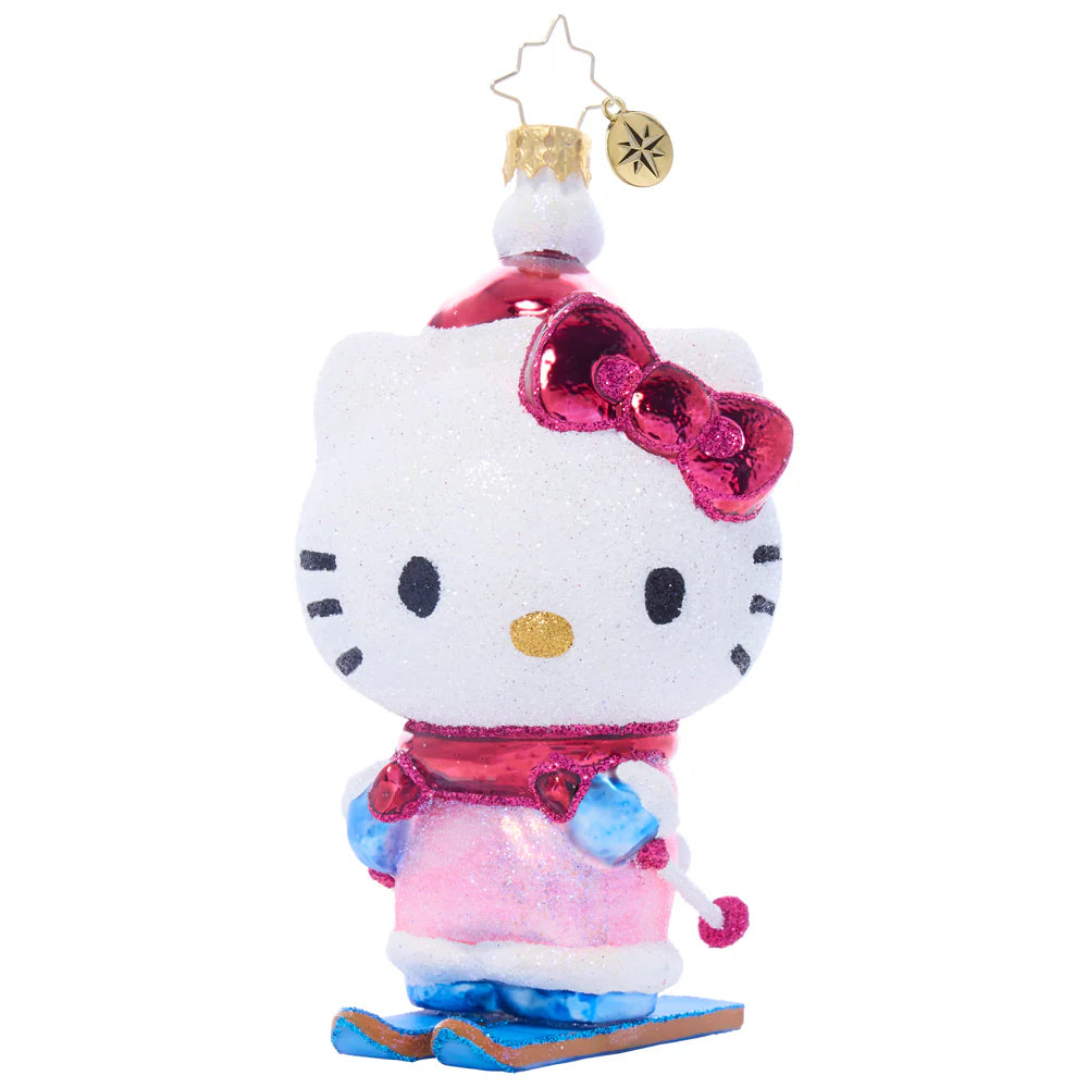 Hello Kitty x Christopher Radko Handmade Glass Ornament (Aspen Adventure) - Image 3