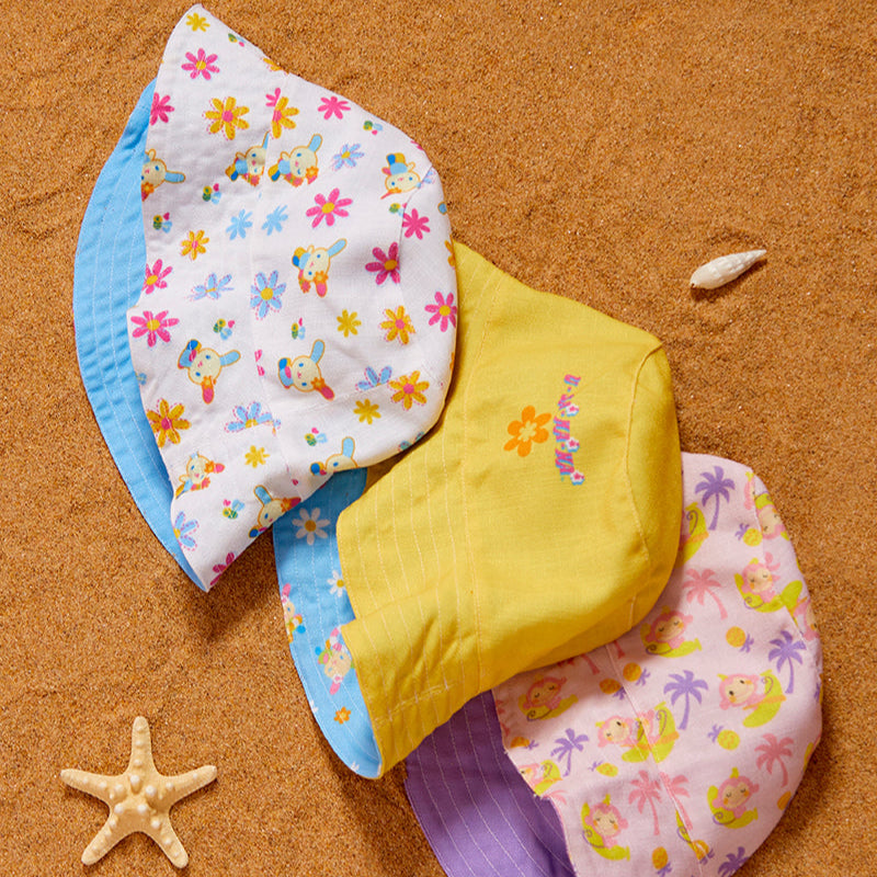 U*SA*HA*NA Daisy Patchwork Reversible Bucket Hat - Image 2