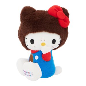 Hello Kitty x Monchhichi 7 Overalls Plush (Hello Kitty)