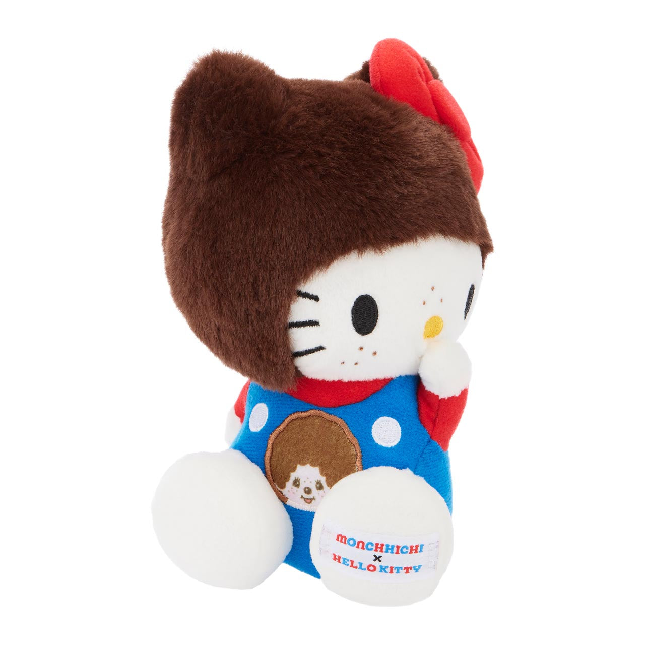 Hello Kitty x Monchhichi 7 Overalls Plush (Hello Kitty) - Image 2