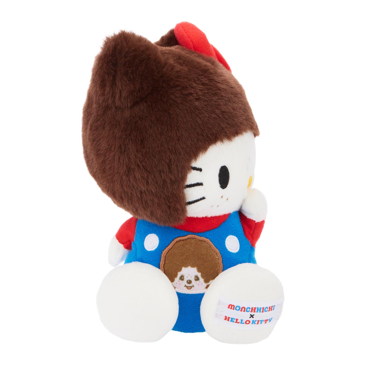 Hello Kitty x Monchhichi 7 Overalls Plush (Hello Kitty) - Image 3