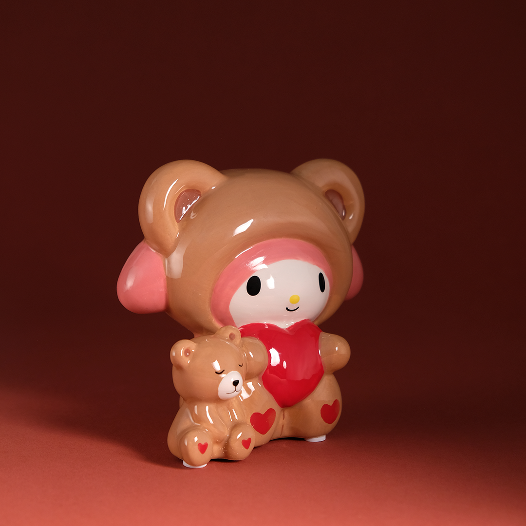 My Melody & Teddy Bear Love Ceramic Figurine - Image 5