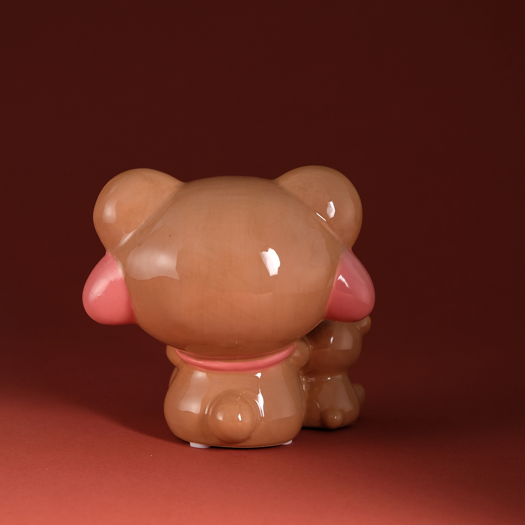 My Melody & Teddy Bear Love Ceramic Figurine - Image 4
