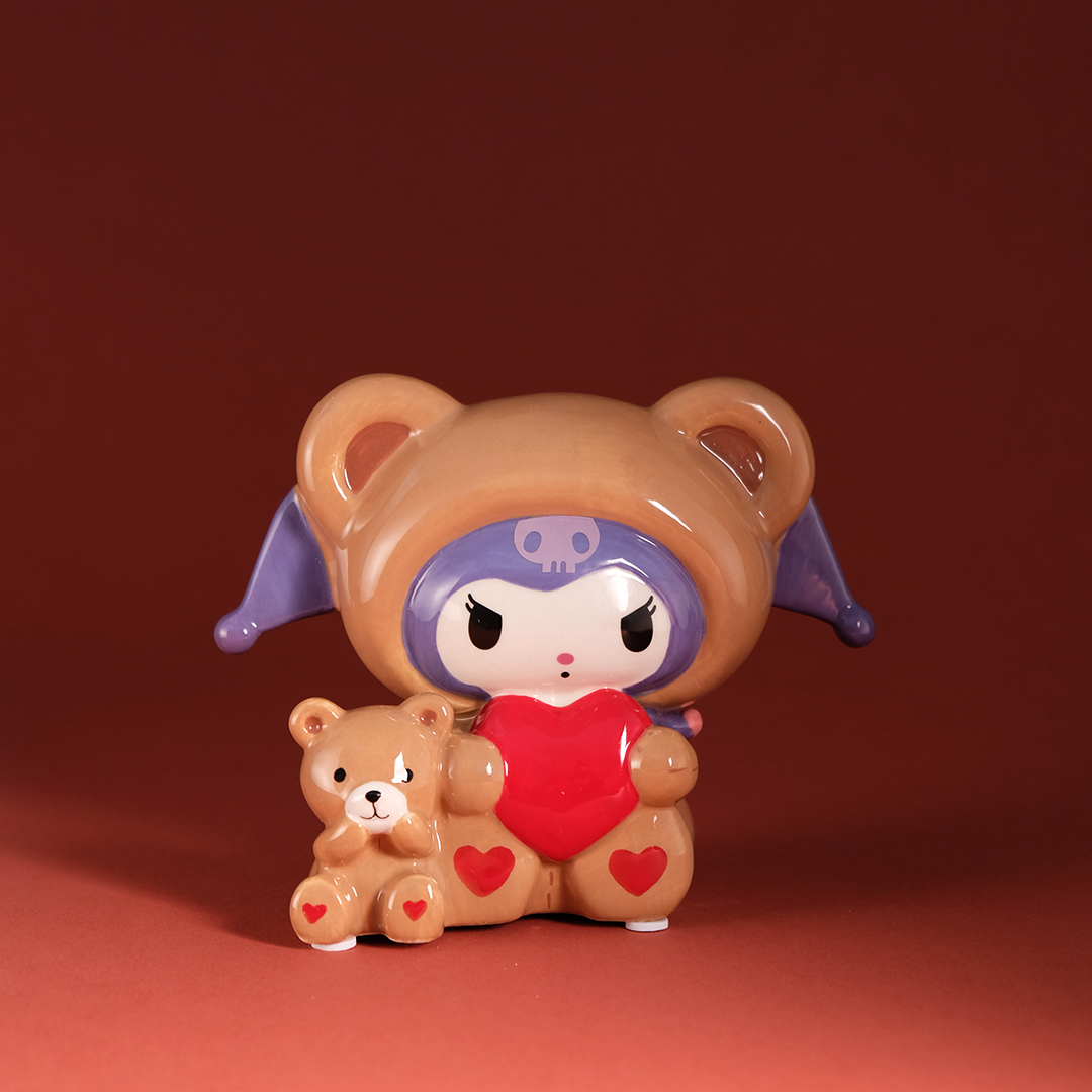Kuromi & Teddy Bear Love Ceramic Figurine