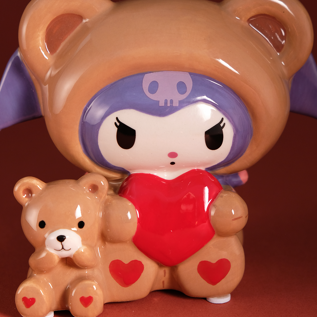 Kuromi & Teddy Bear Love Ceramic Figurine - Image 5
