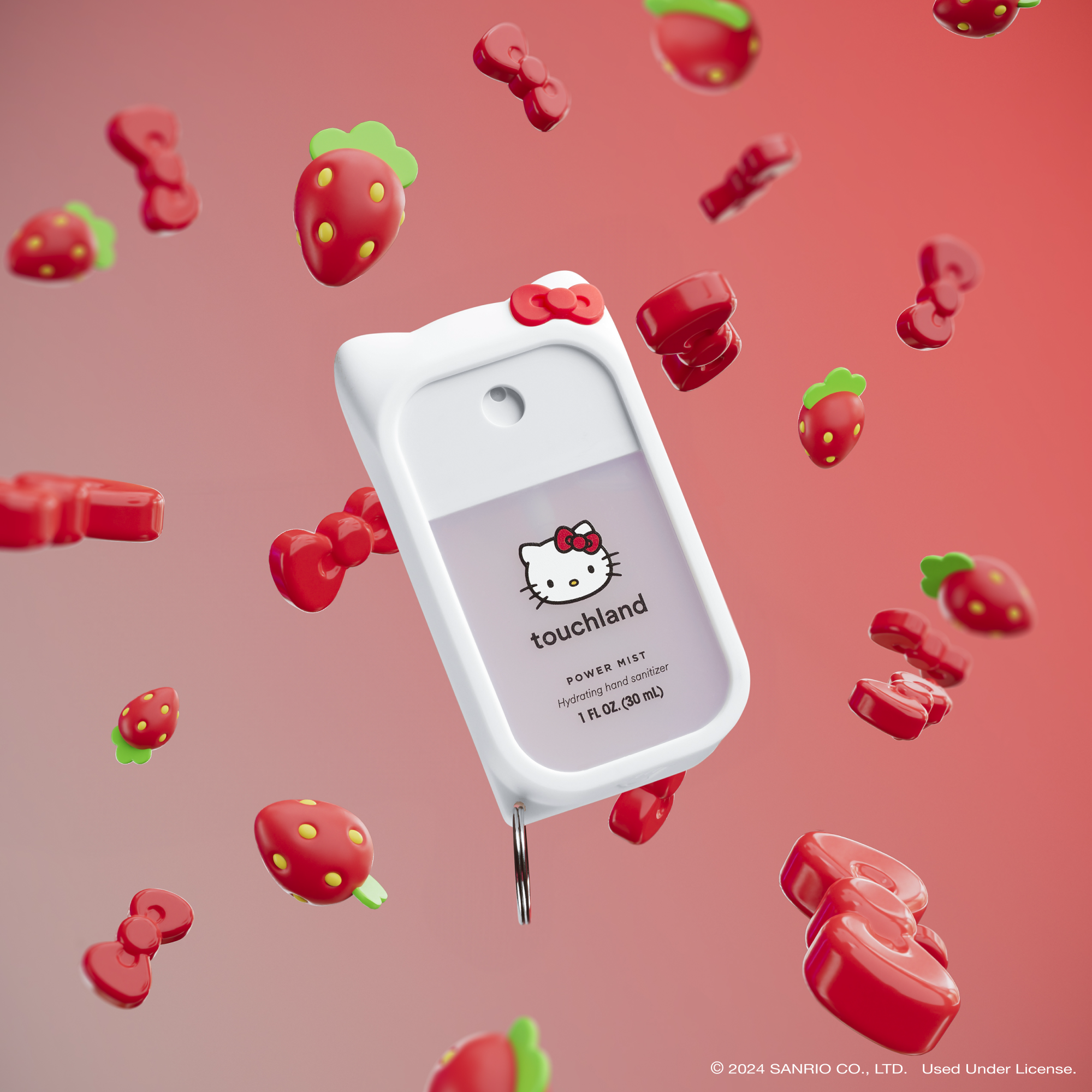 Hello Kitty x Touchland Power Mist Hand Sanitizer (Berry Bliss) - Image 3