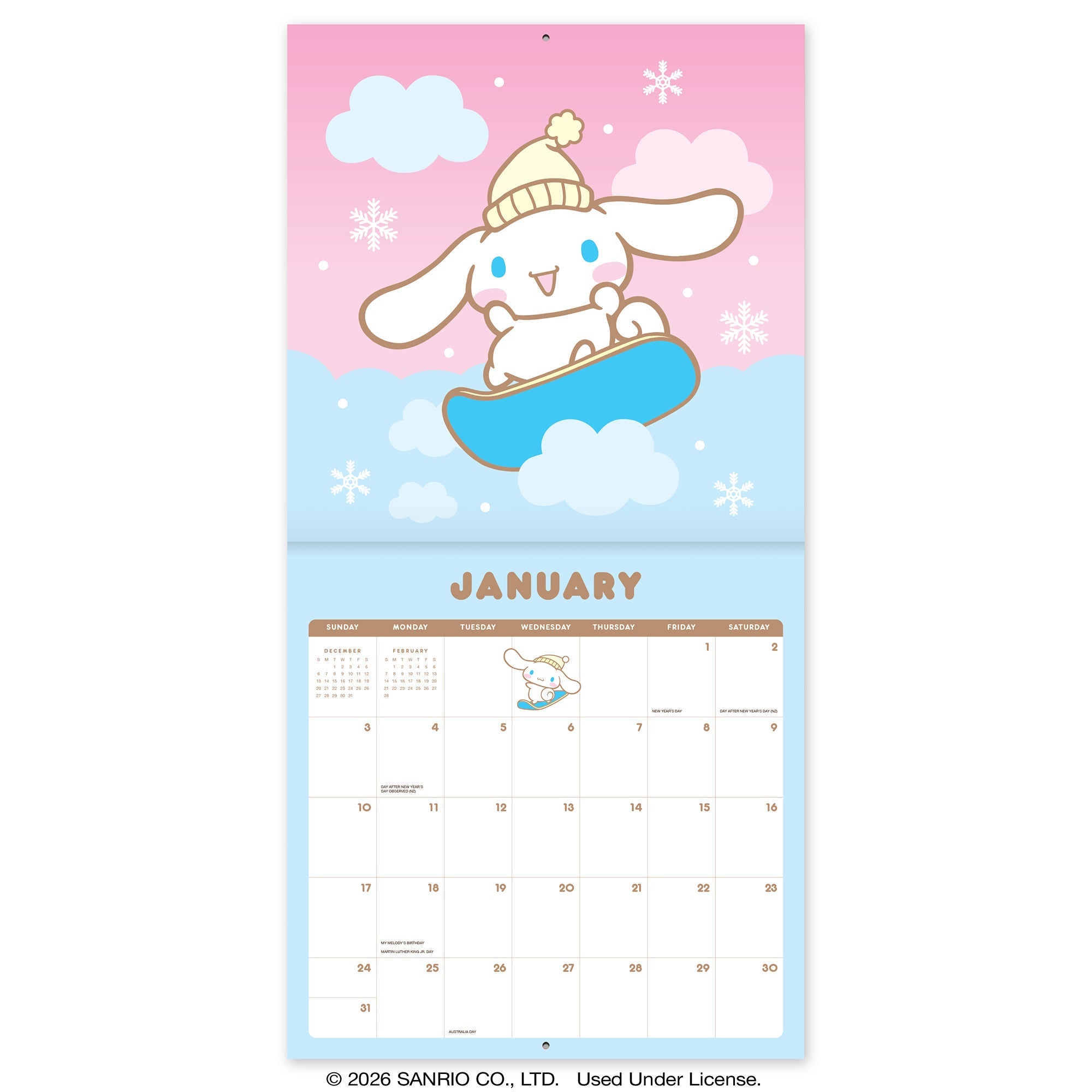 Cinnamoroll 2027 Classic Wall Calendar - Image 2