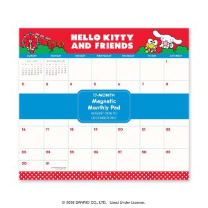 Hello Kitty and Friends 2027 Retro Magnetic Monthly Pad
