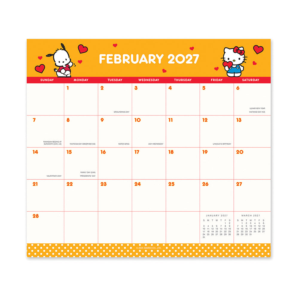 Hello Kitty and Friends 2027 Retro Magnetic Monthly Pad - Image 6