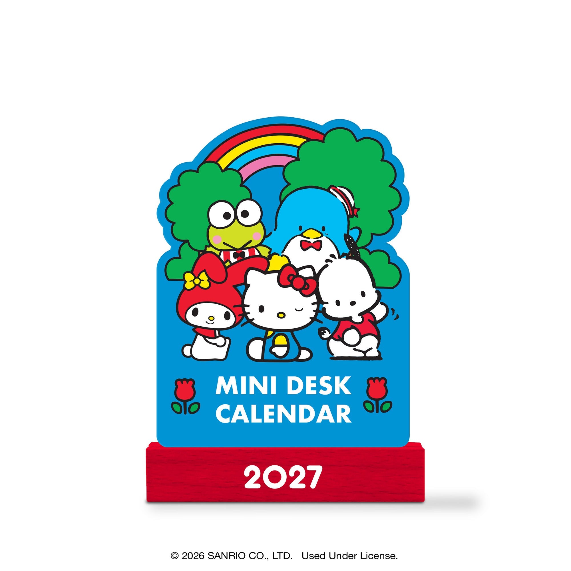 Hello Kitty and Friends 2027 Retro Mini Desk Calendar with Wood Stand - Image 3
