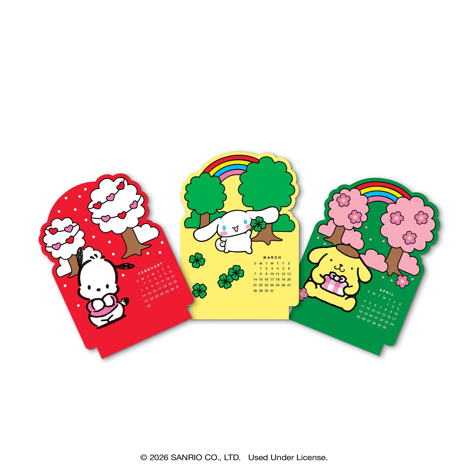 Hello Kitty and Friends 2027 Retro Mini Desk Calendar with Wood Stand - Image 6