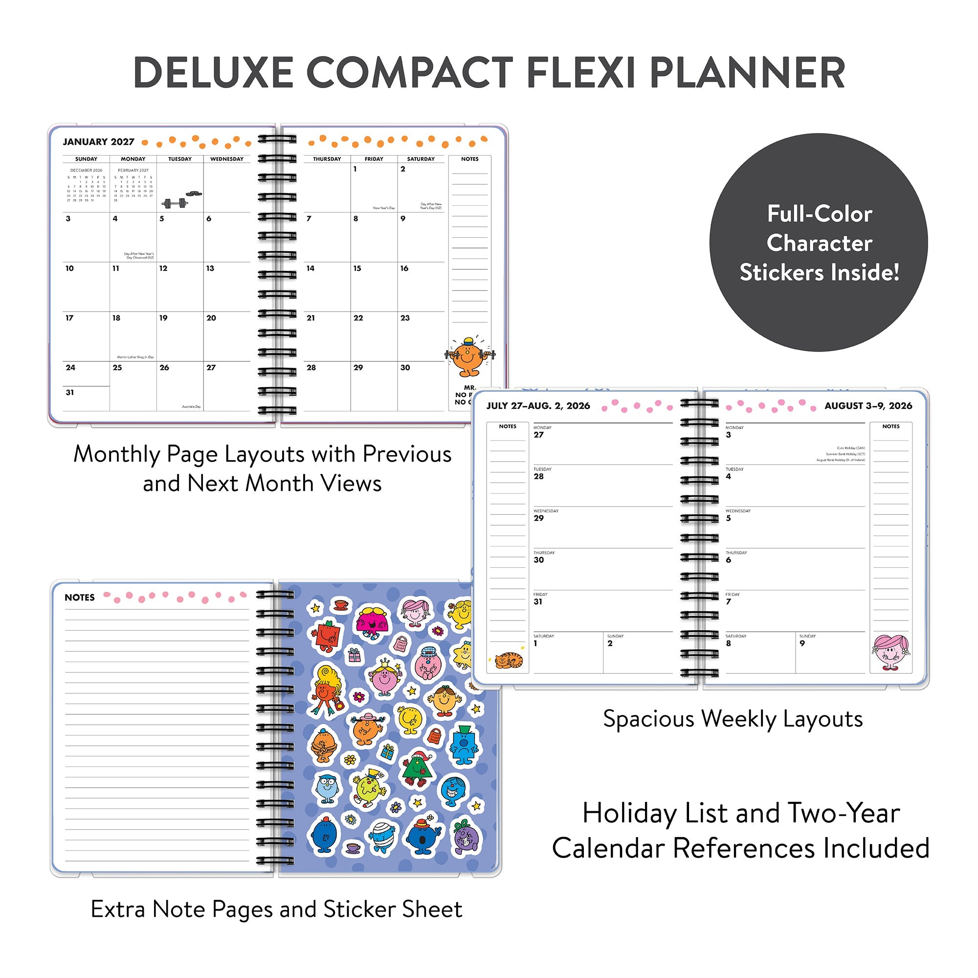 Little Miss Boss Lady 2027 Deluxe Compact Flexi Planner - Image 4