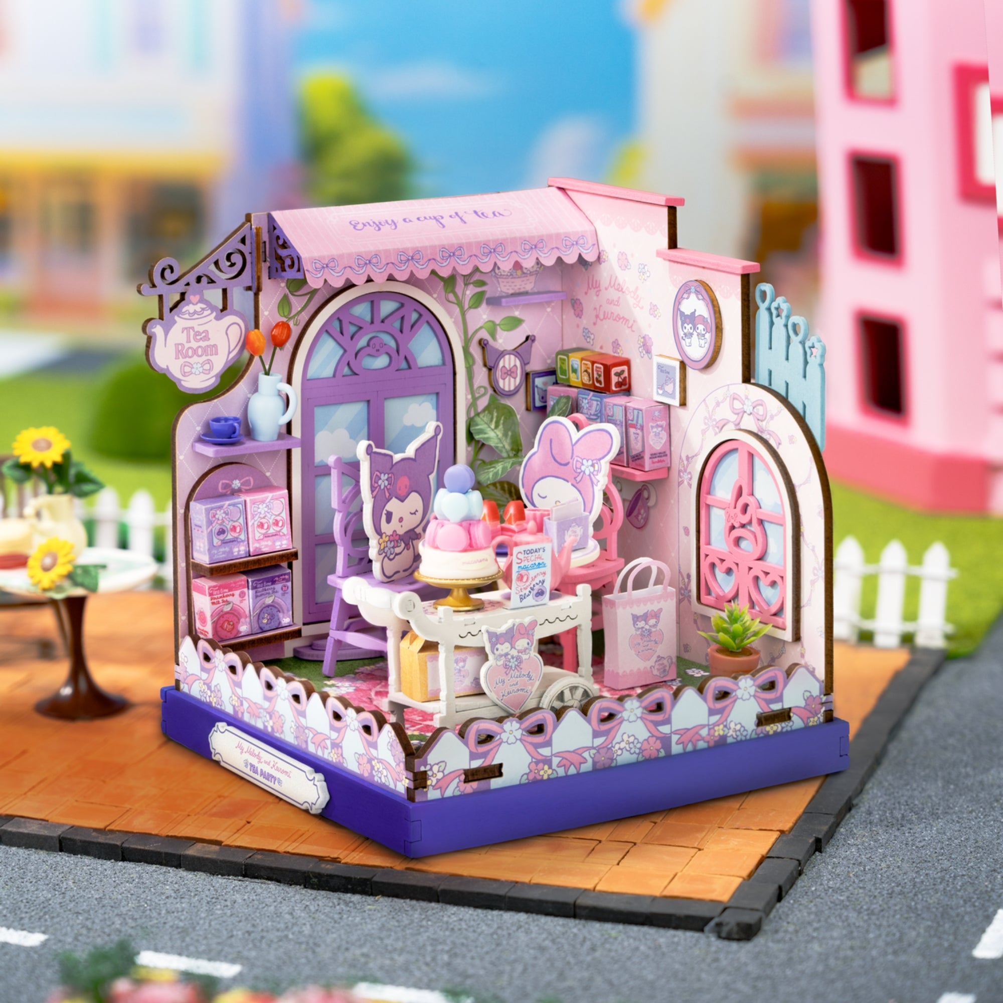 My Melody & Kuromi Tea Party DIY Miniature House Kit - Image 3