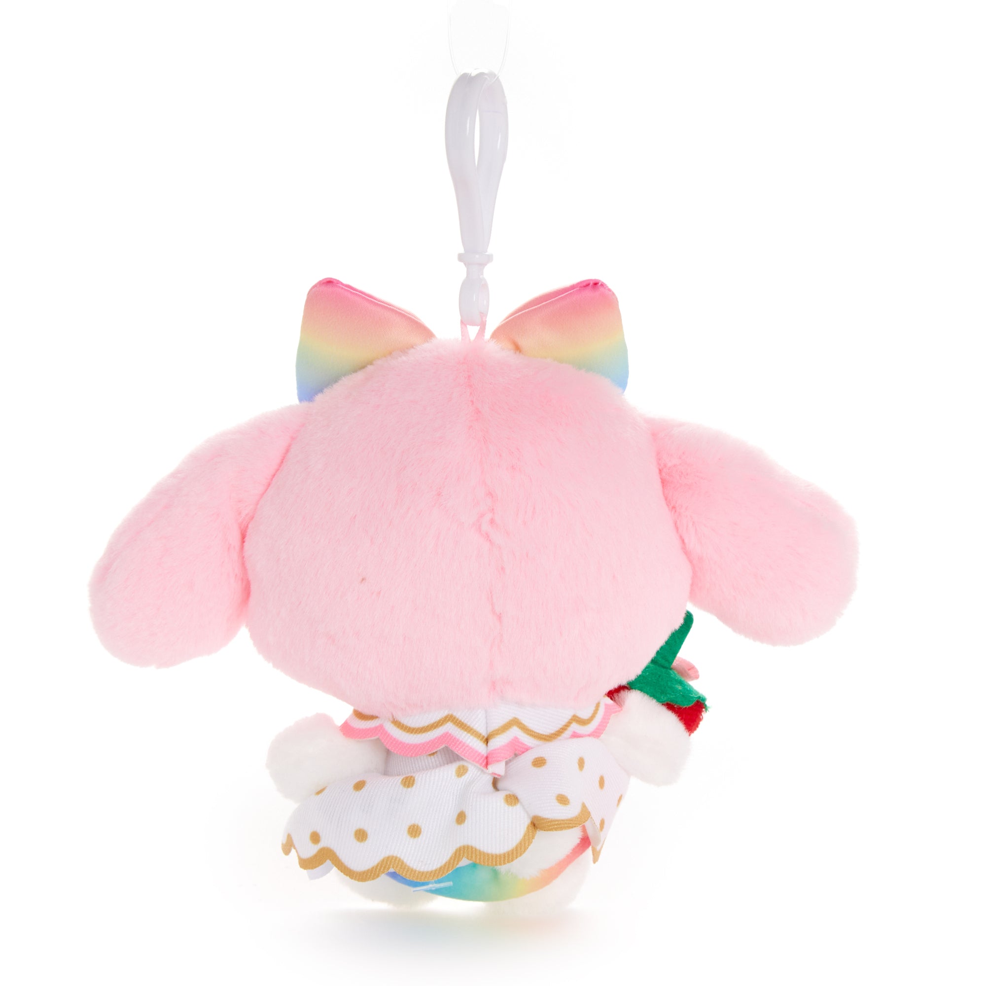 My Melody Plush Mascot Clip (Strawberry Rainbow Series) - Image 4