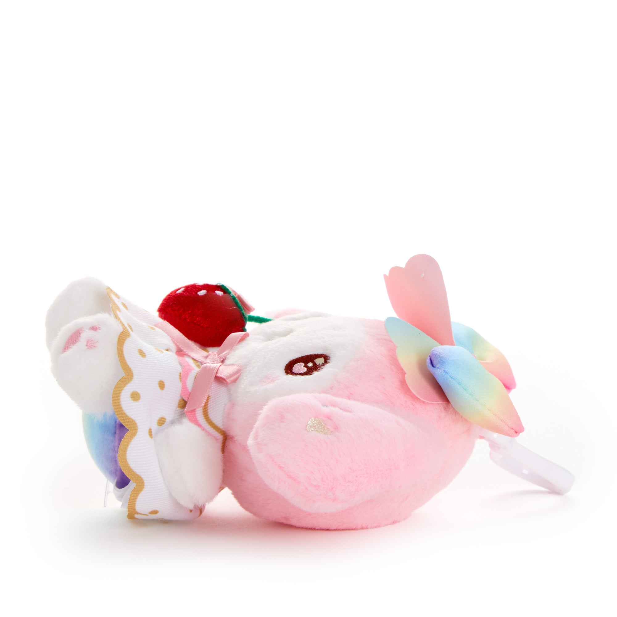 My Melody Plush Mascot Clip (Strawberry Rainbow Series) - Image 5