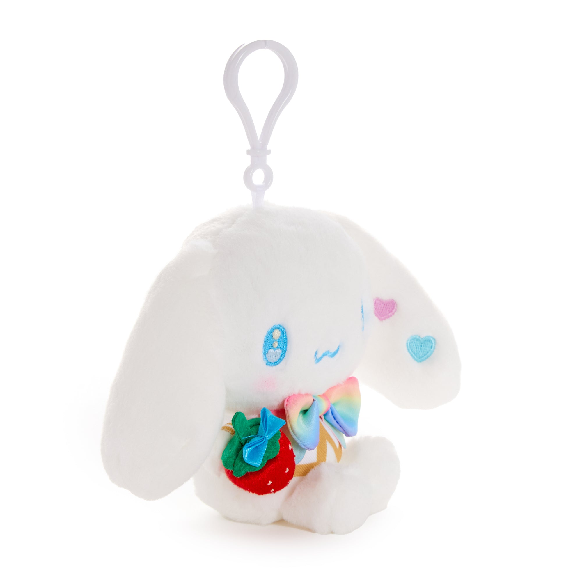 Cinnamoroll Plush Mascot Clip (Strawberry Rainbow Series) - Image 2