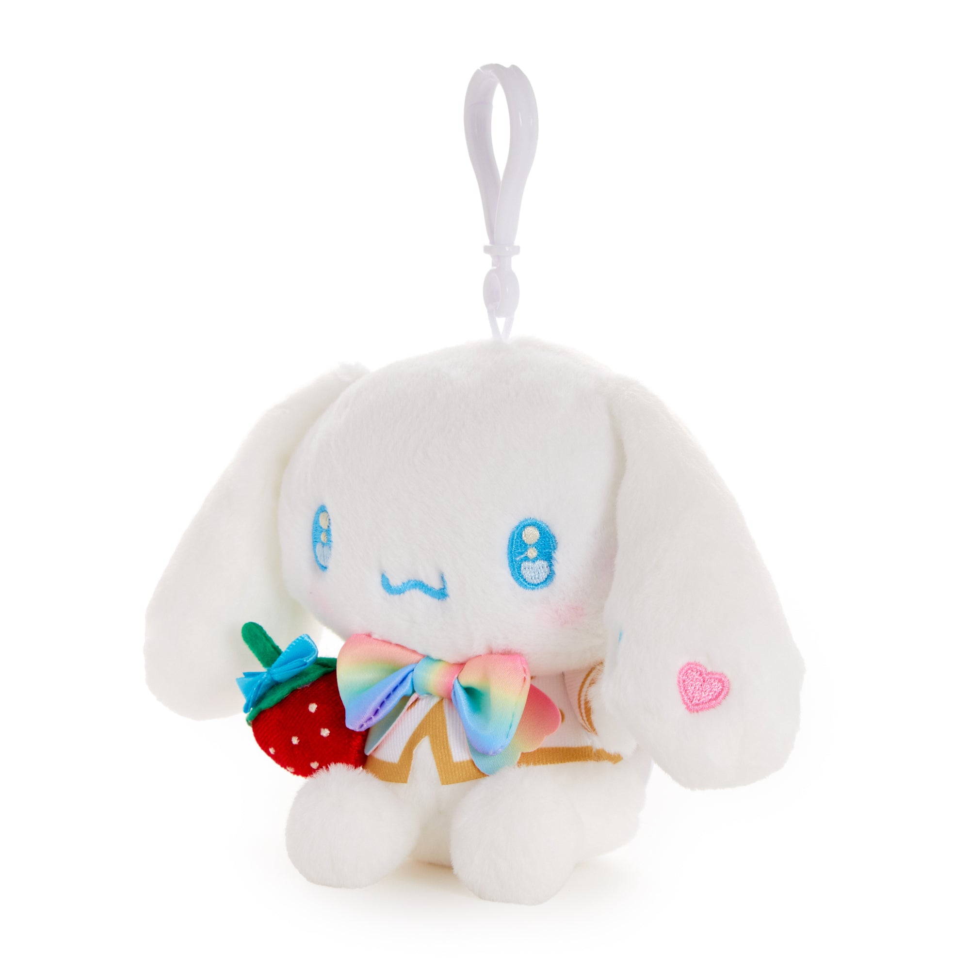 Cinnamoroll Plush Mascot Clip (Strawberry Rainbow Series) - Image 3
