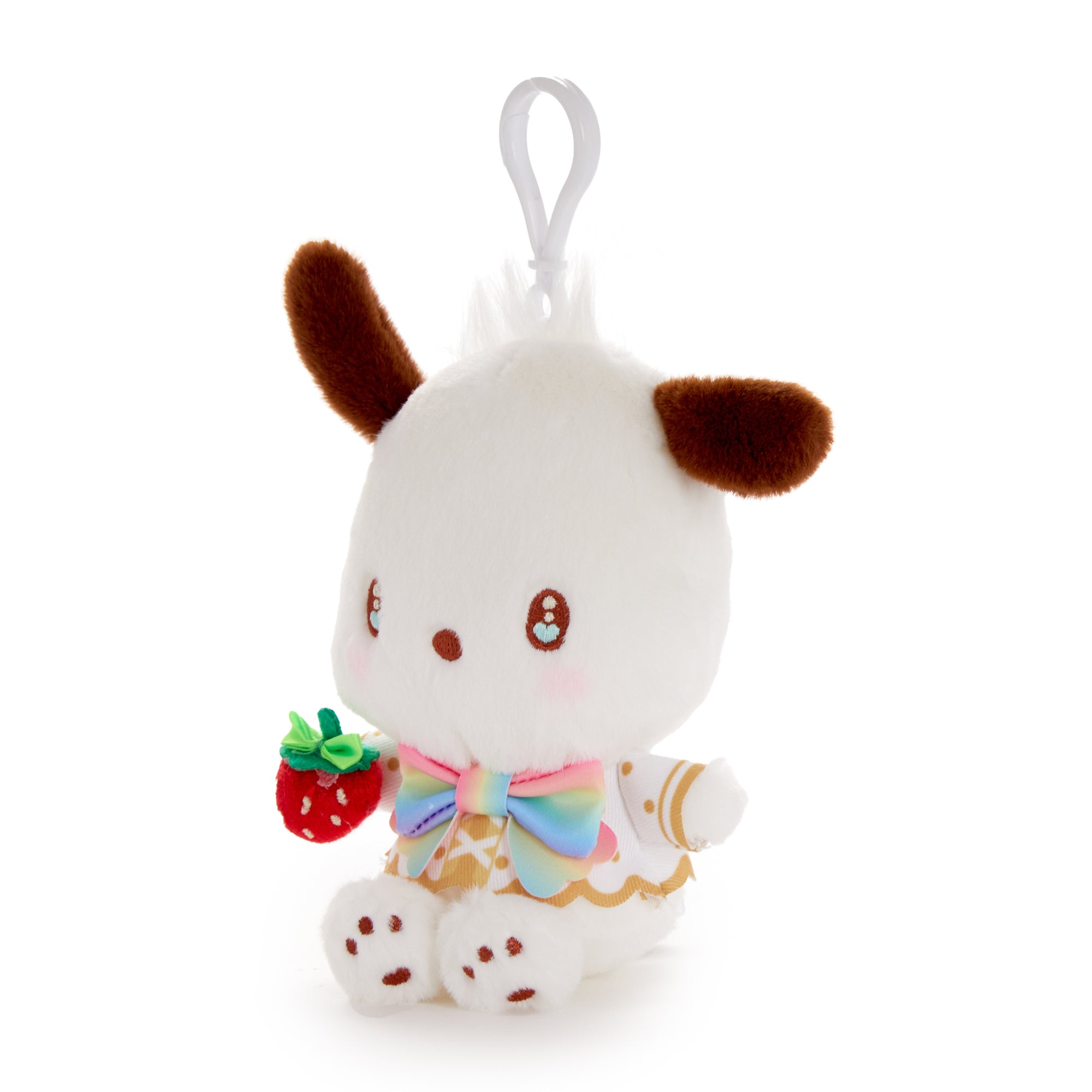 Pochacco Plush Mascot Clip (Strawberry Rainbow Series) - Image 2