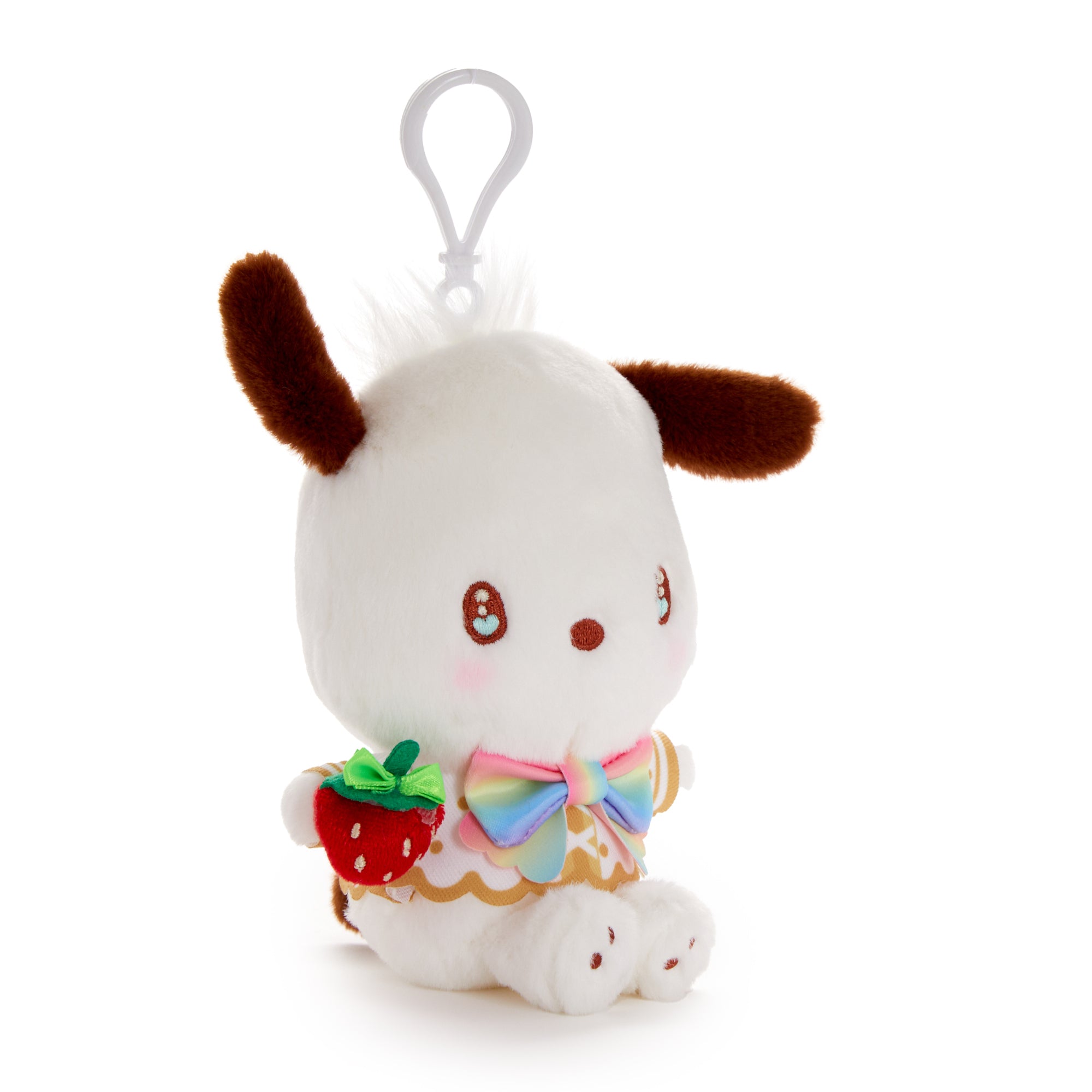 Pochacco Plush Mascot Clip (Strawberry Rainbow Series) - Image 3