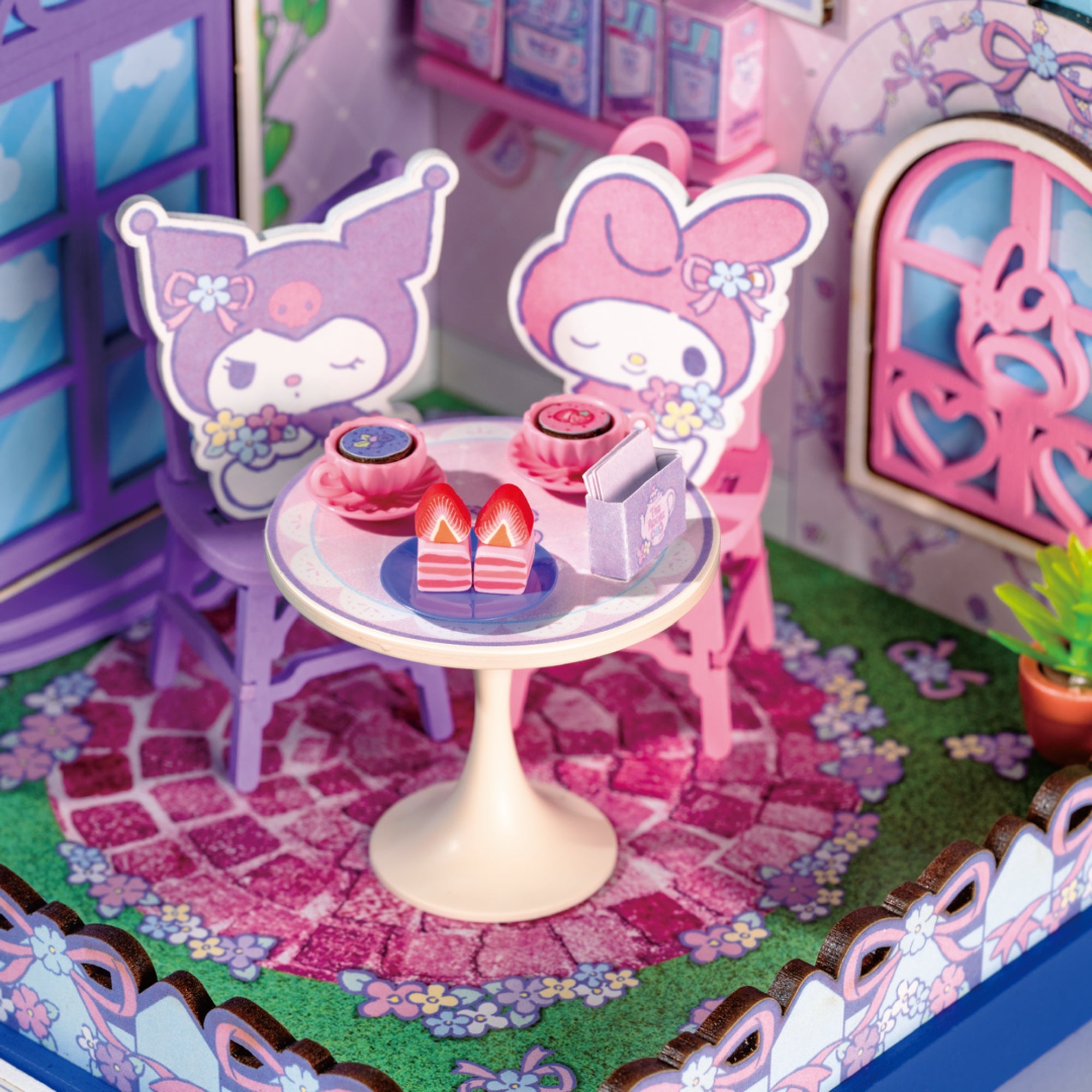 My Melody & Kuromi Tea Party DIY Miniature House Kit - Image 2