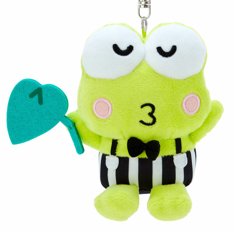Keroppi Plush Mascot Keychain (Happy Song and Dance Series) - Image 2