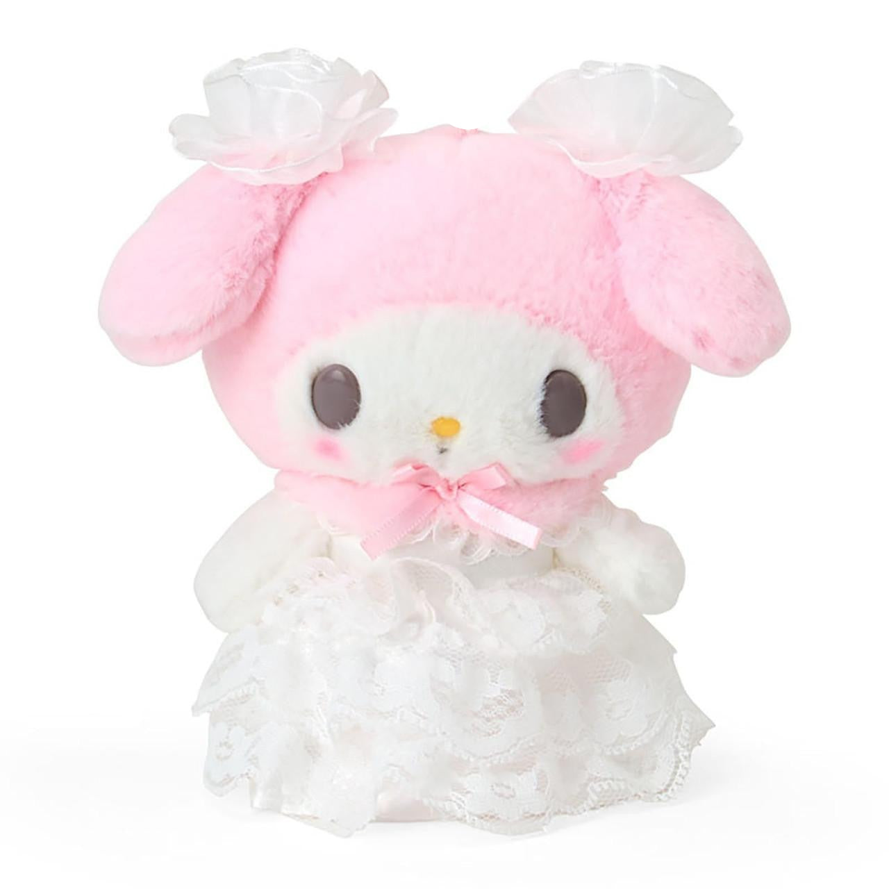 My Melody White Plush Mascot Keychain (Lady My Melody Series) - Image 2