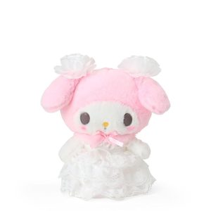 My Melody White Plush Mascot Keychain (Lady My Melody Series)
