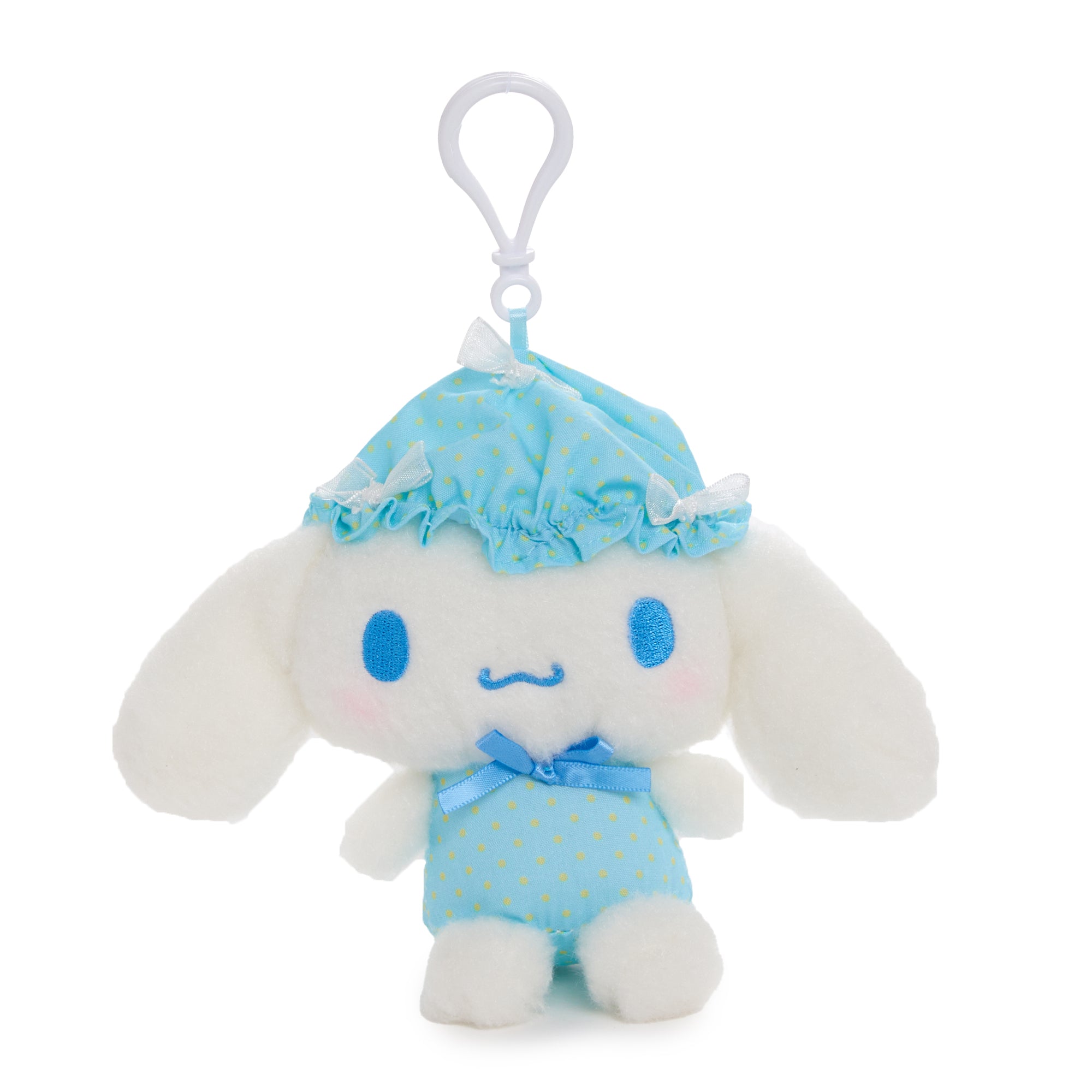 Cinnamoroll Plush Mascot Clip (Nightcap Series)