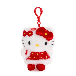 Hello Kitty Plush Mascot Clip (Floral LNY Series)