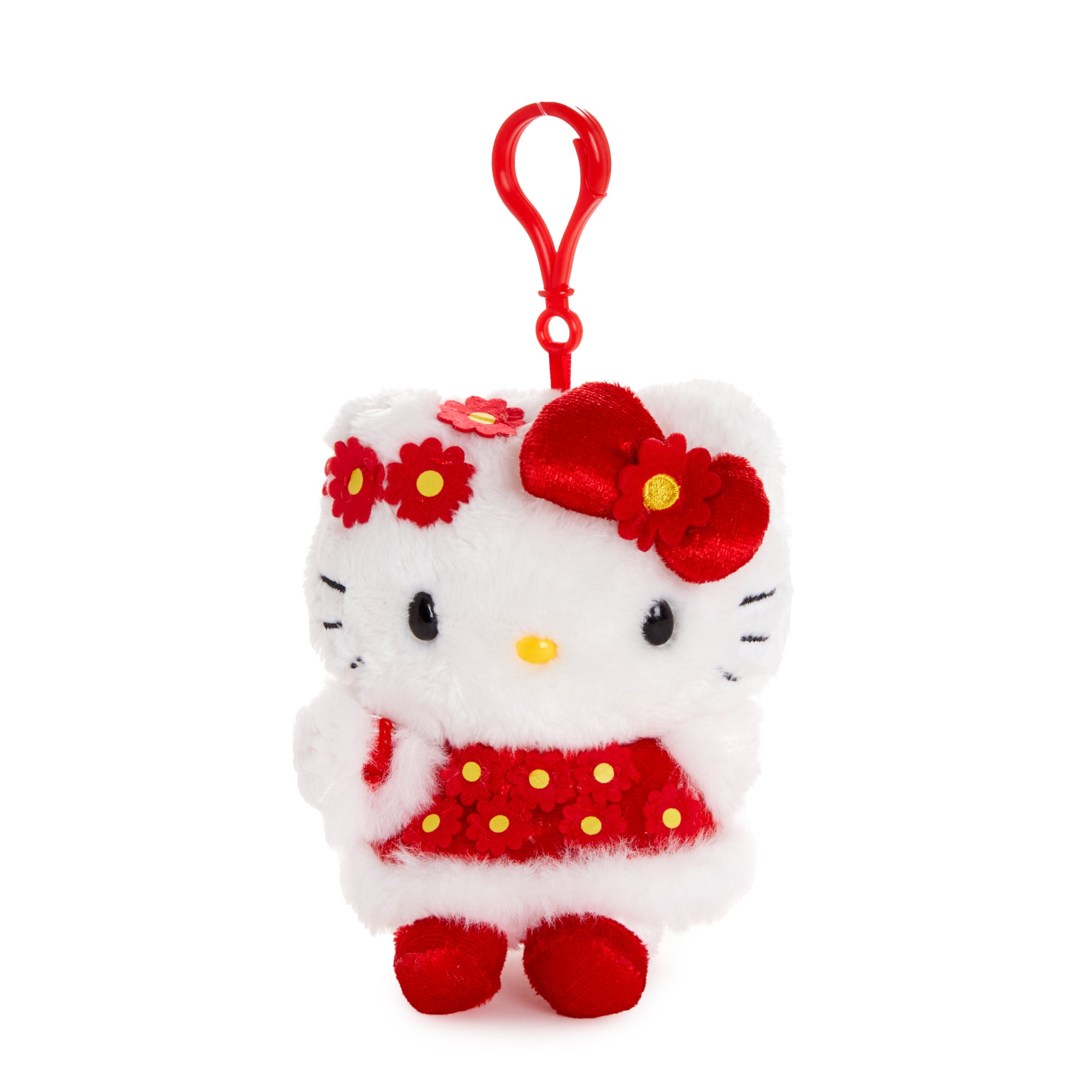 Hello Kitty Plush Mascot Clip (Floral LNY Series)