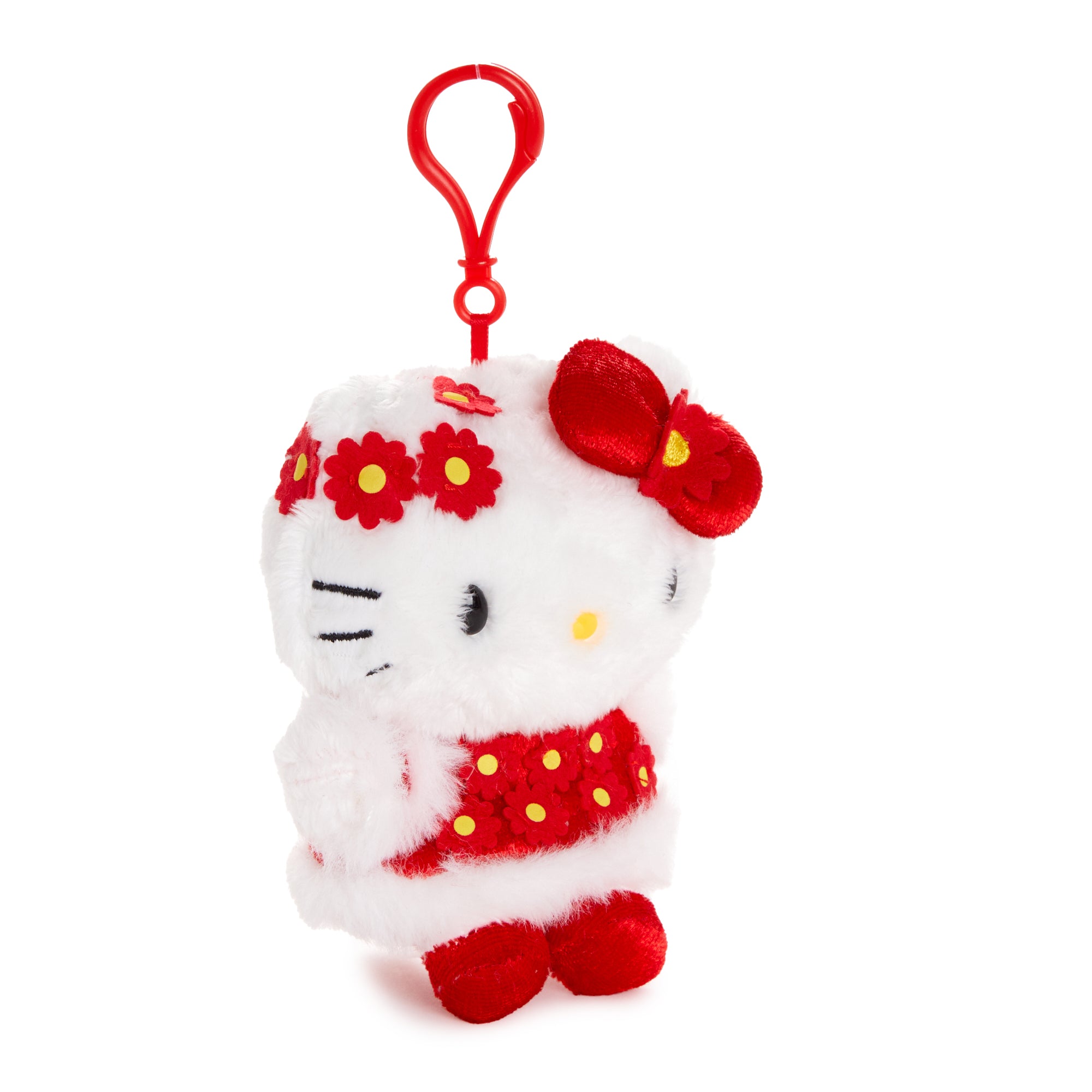 Hello Kitty Plush Mascot Clip (Floral LNY Series) - Image 2