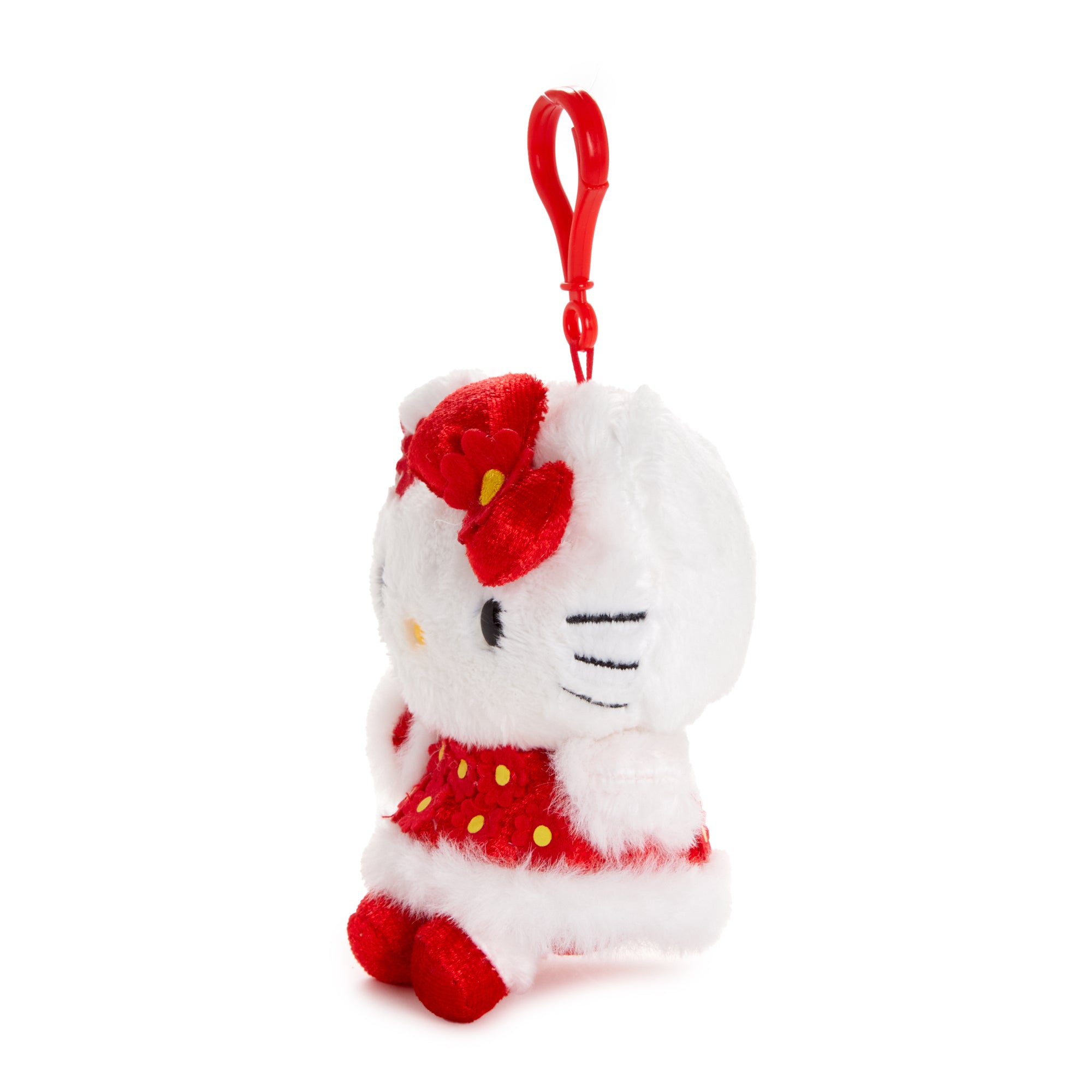 Hello Kitty Plush Mascot Clip (Floral LNY Series) - Image 3