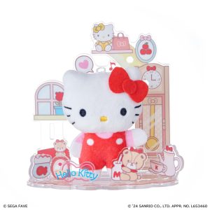 Hello Kitty Mini Plush & Acrylic Stand Set (Nuikatsu Plushie Life Series)