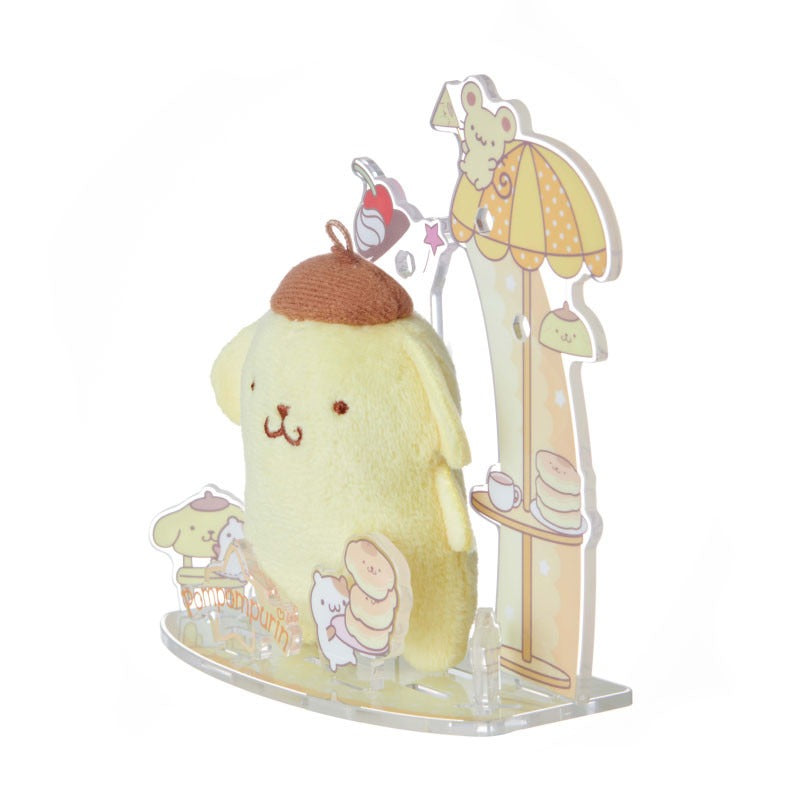 Pompompurin Mini Plush & Acrylic Stand Set (Nuikatsu Plushie Life Series) - Image 3