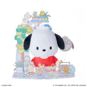 Pochacco Mini Plush & Acrylic Stand Set (Nuikatsu Plushie Life Series)