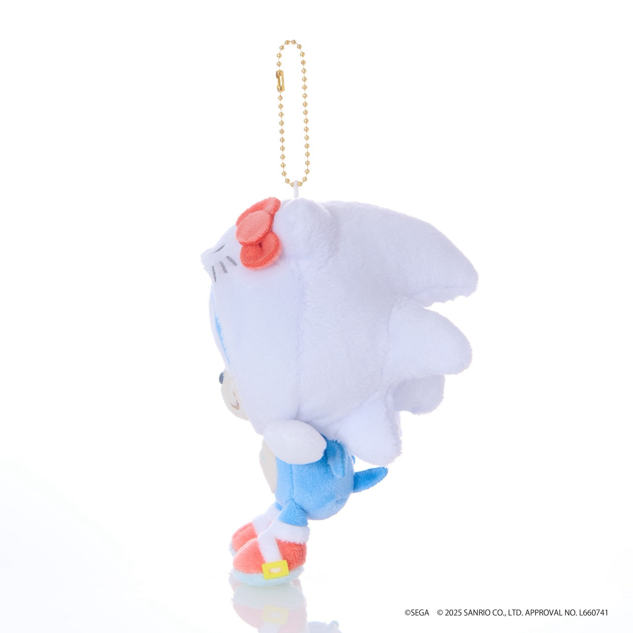 SONIC & FRIENDS x Hello Kitty and Friends Plush Mascot Keychain (Sonic x Hello Kitty) - Image 3