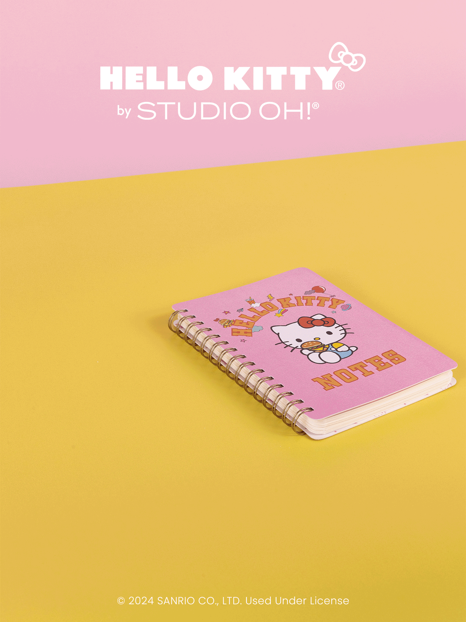 Hello Kitty x Studio Oh! College Letters Agatha Notebook - Image 2