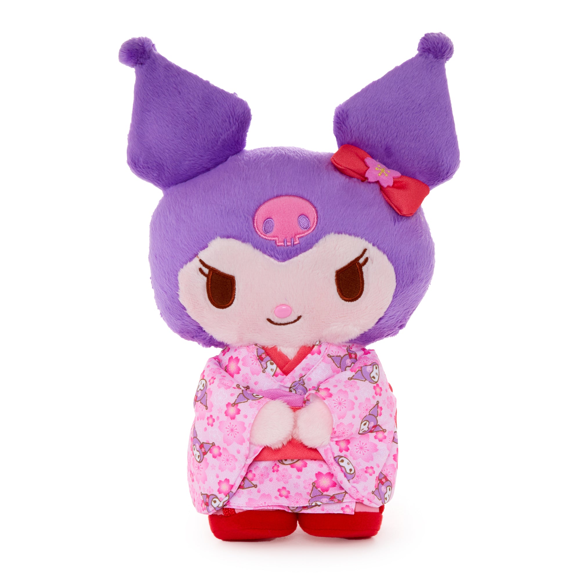 Kuromi 10 Pink Standing Plush (Spring Kimono Series)