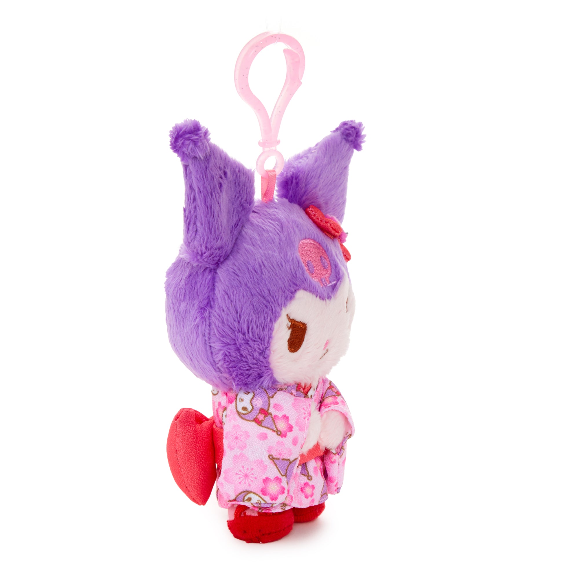 Kuromi Plush Mascot Clip (Spring Kimono Series) - Image 3