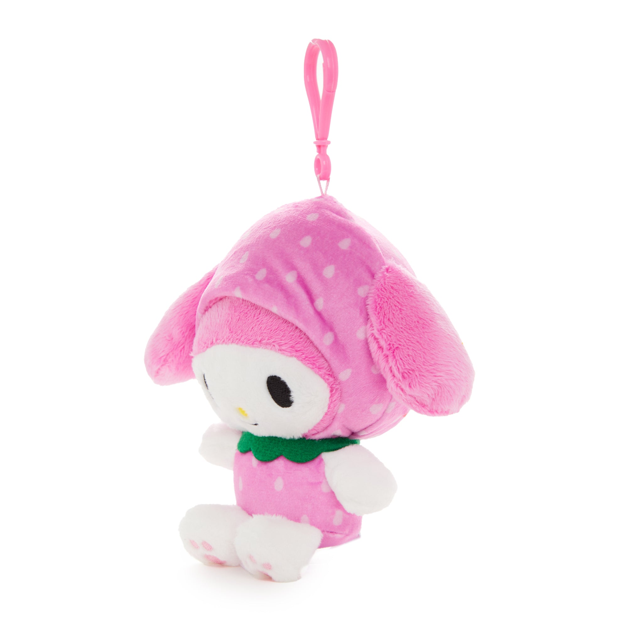 My Melody Strawberry Plush Mascot Clip (Fruit & Veggie Series) - Image 2