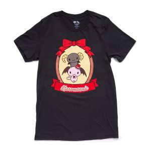 Lloromannic Adult Bows & Dots Tee (Charcoal)