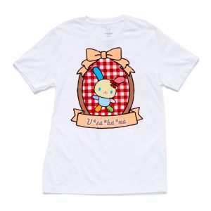 U*SA*HA*NA Adult Bow & Plaid Tee (White)