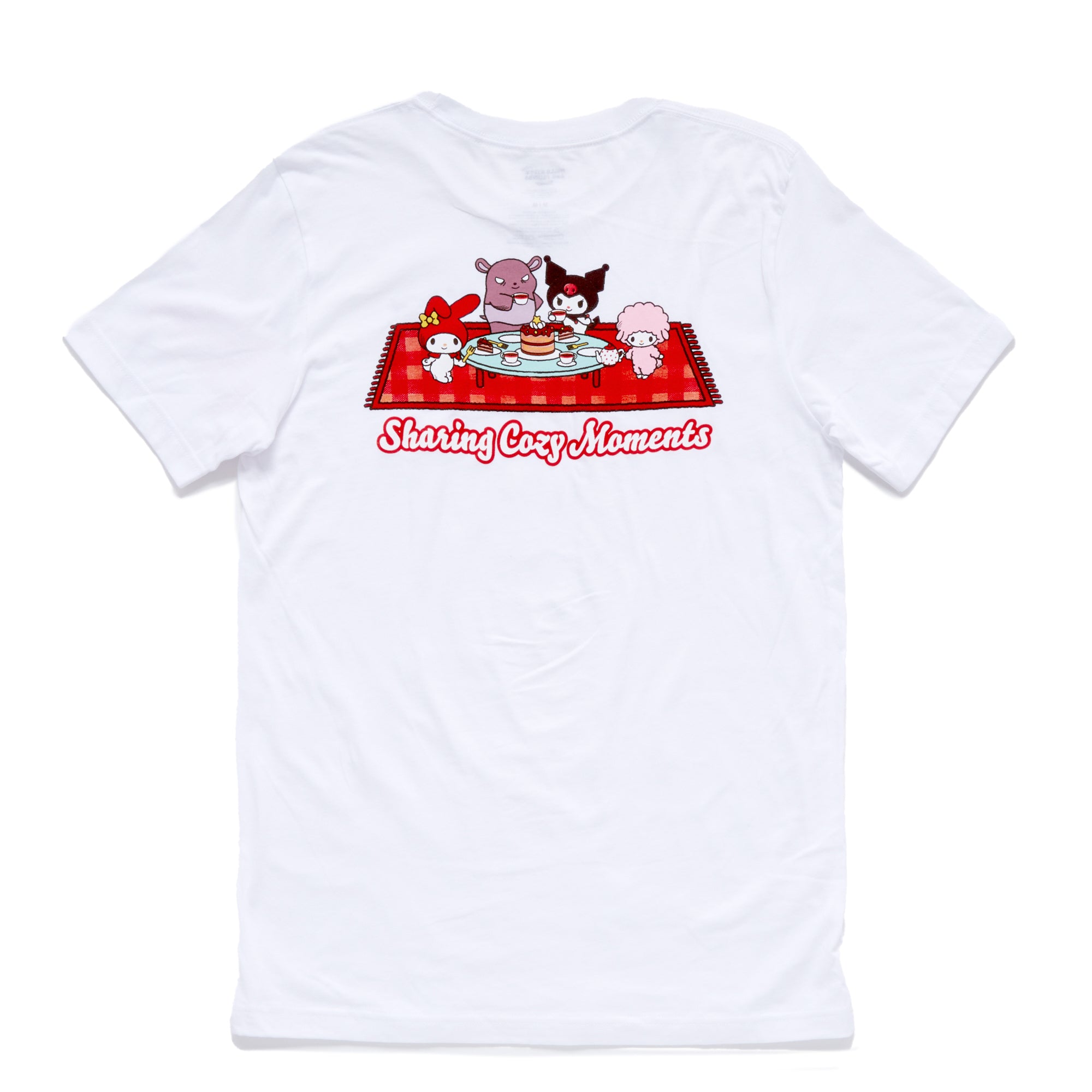 Kuromi Adult Sharing Cozy Moments Tee (White)