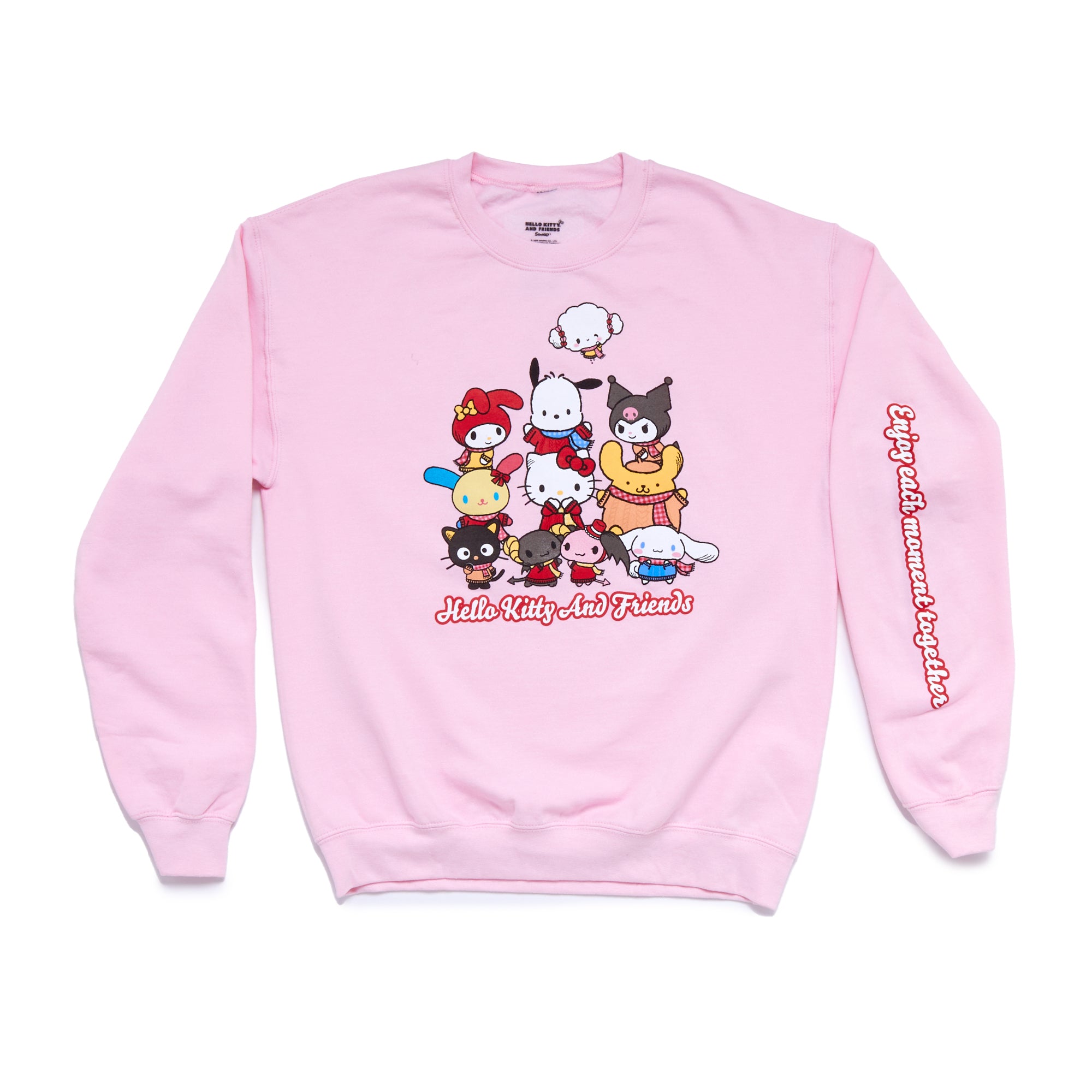Hello Kitty and Friends Adult Cozy Group Crewneck (Pink)