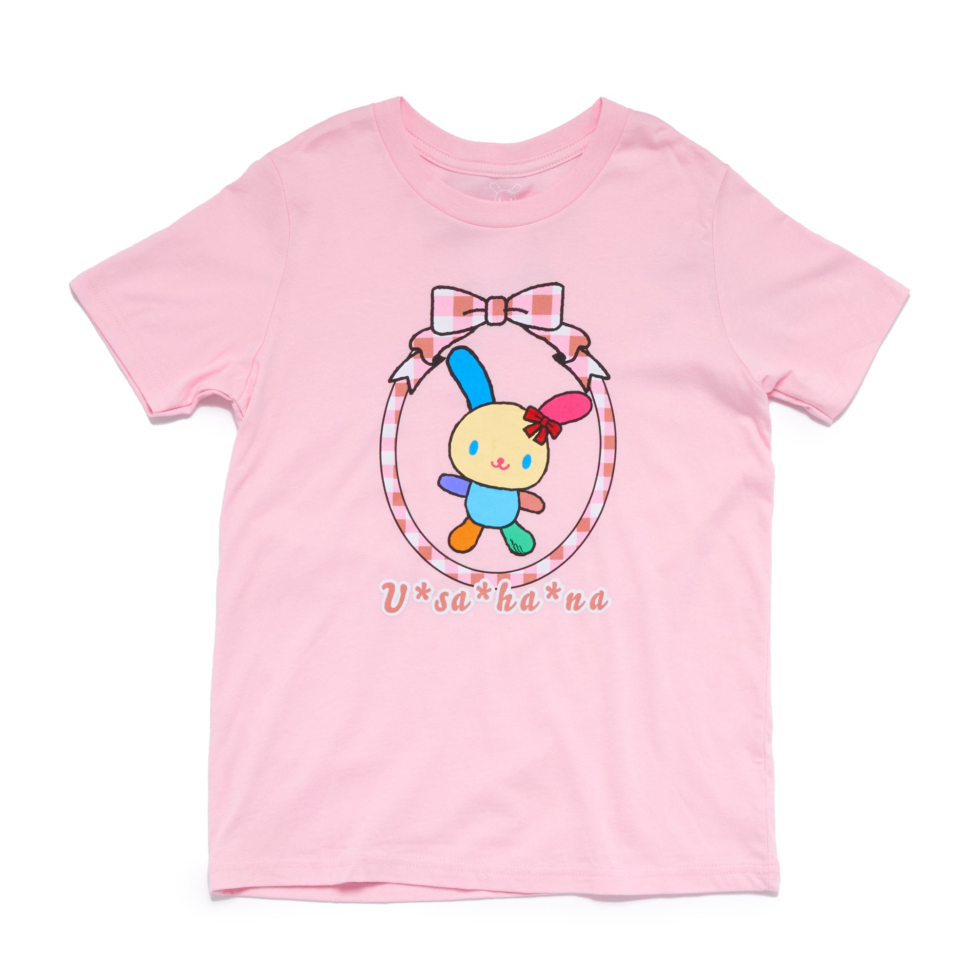 U*SA*HA*NA Big Kids Bow Frame Tee (Pink)