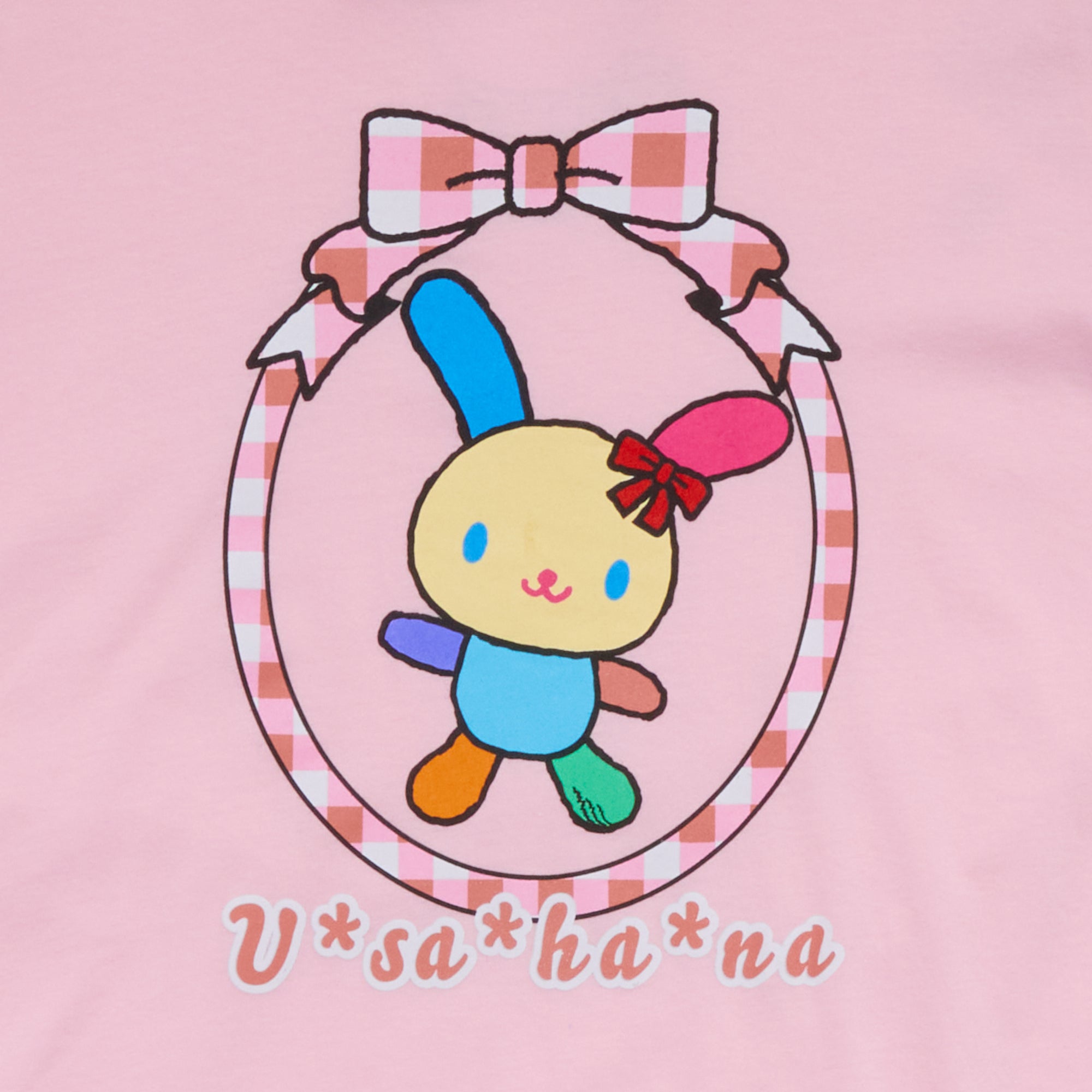 U*SA*HA*NA Big Kids Bow Frame Tee (Pink) - Image 2